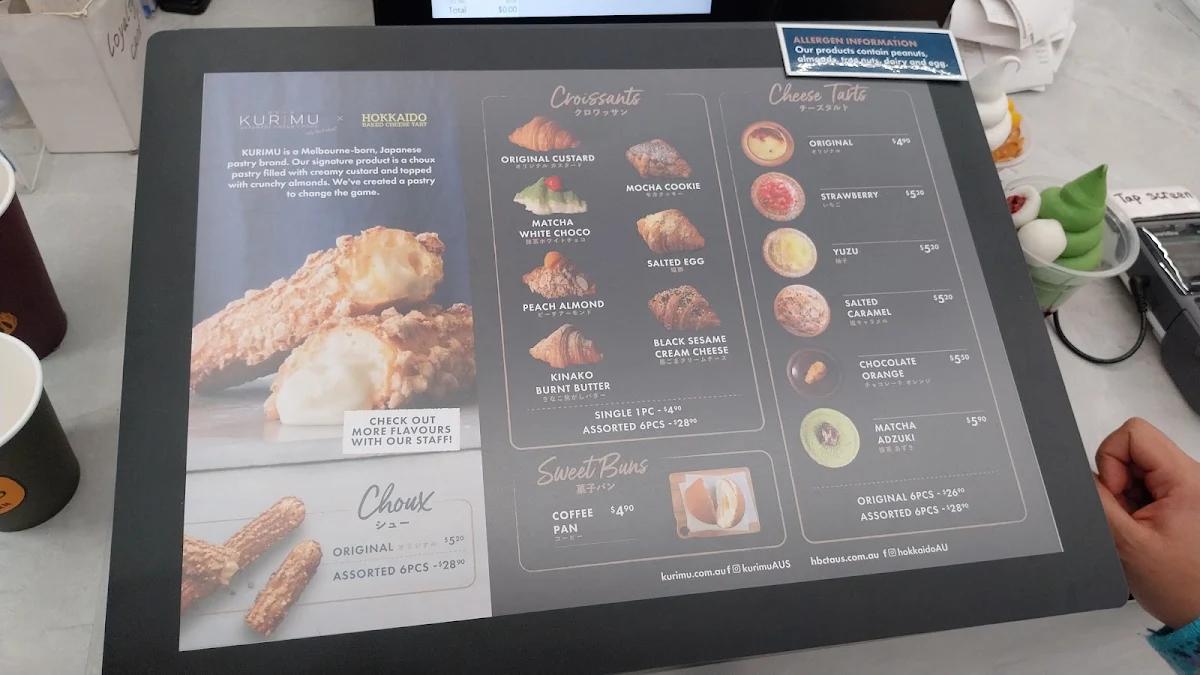 Menu, KURIMU x Hokkaido Baked Cheese Tart Gungahlin