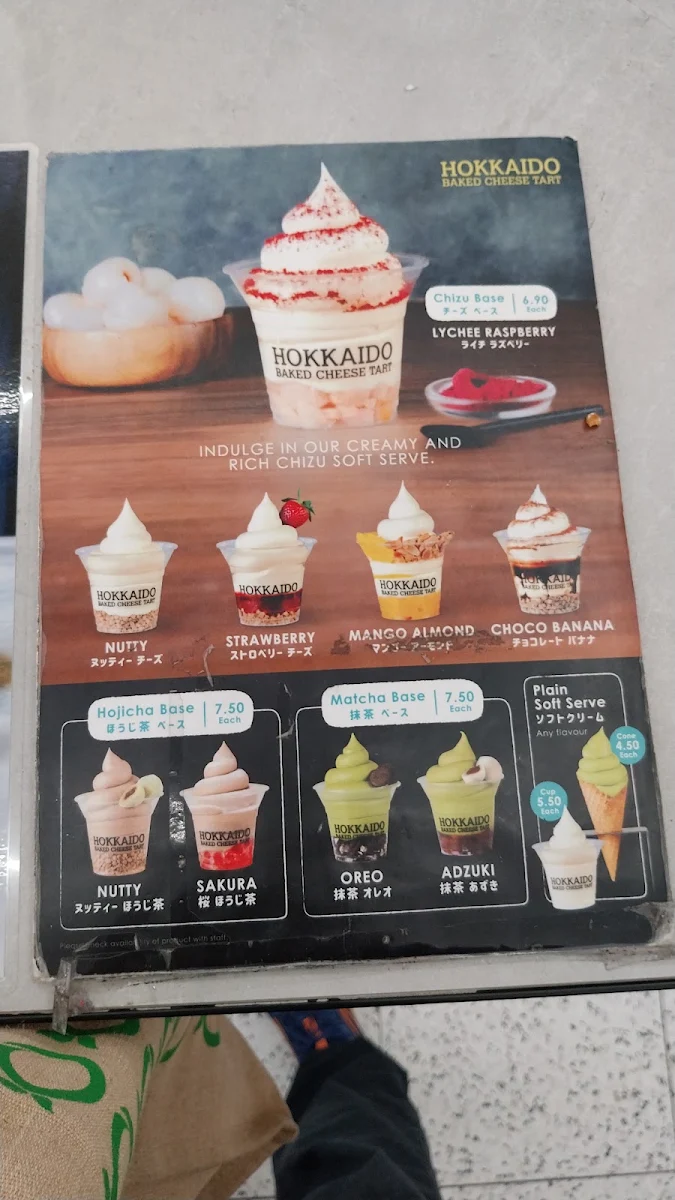 Menu, KURIMU x Hokkaido Baked Cheese Tart Gungahlin