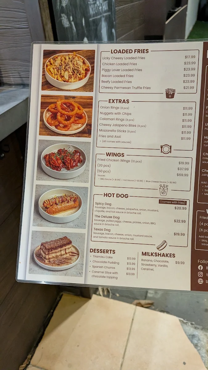 Menu, Beans n' Bun