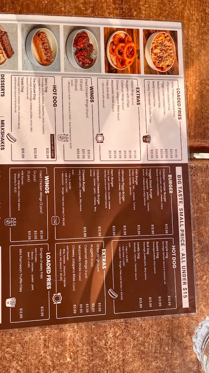 Menu, Beans n' Bun