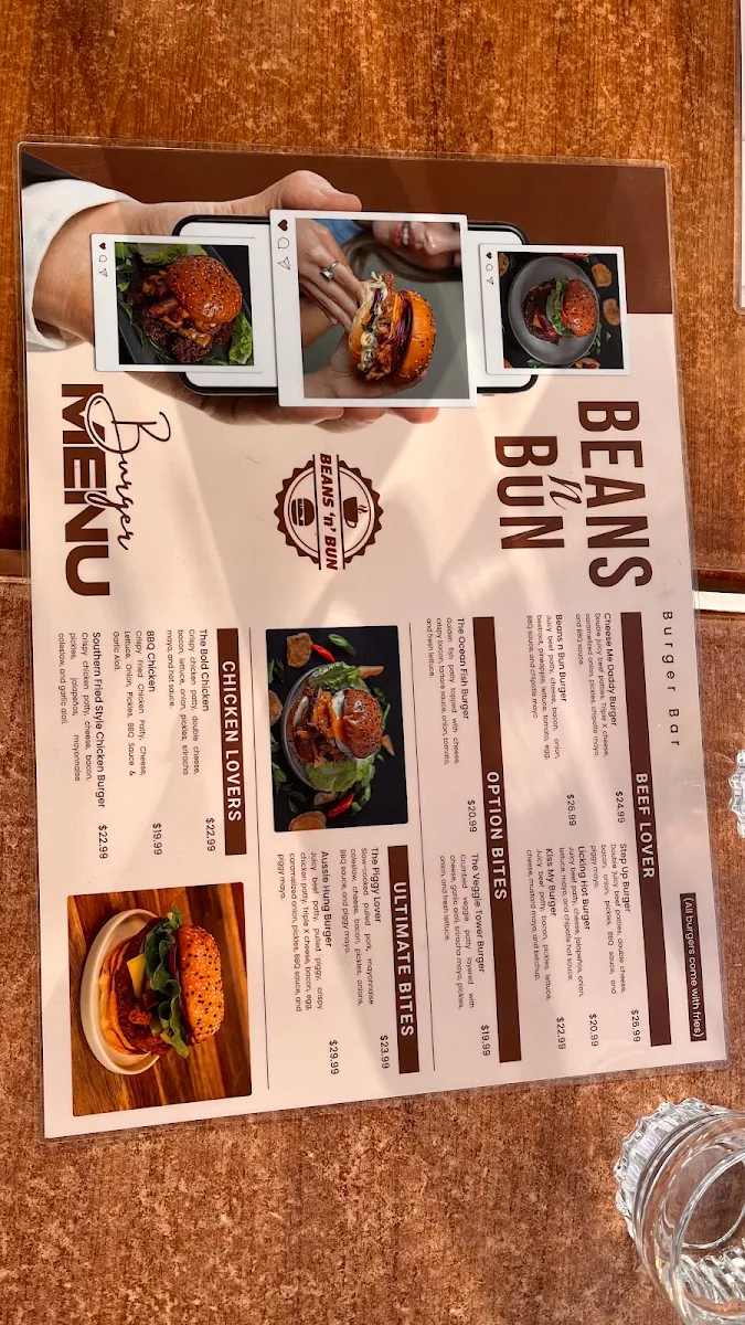 Menu, Beans n' Bun