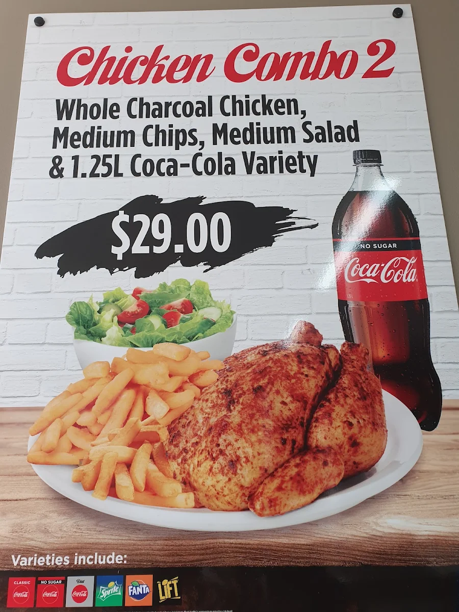 Menu, Richmond Chicken & Grill