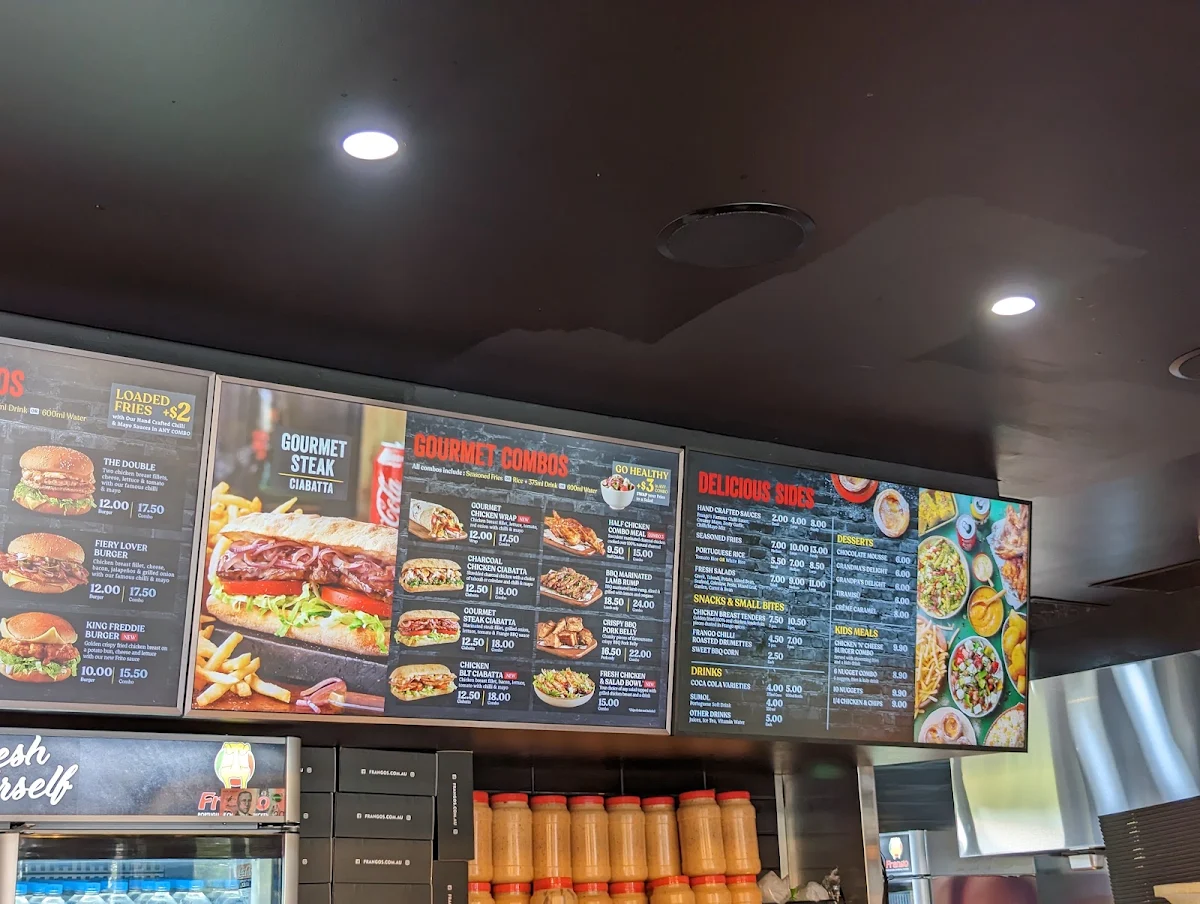 Menu, Frango Edmondson Park