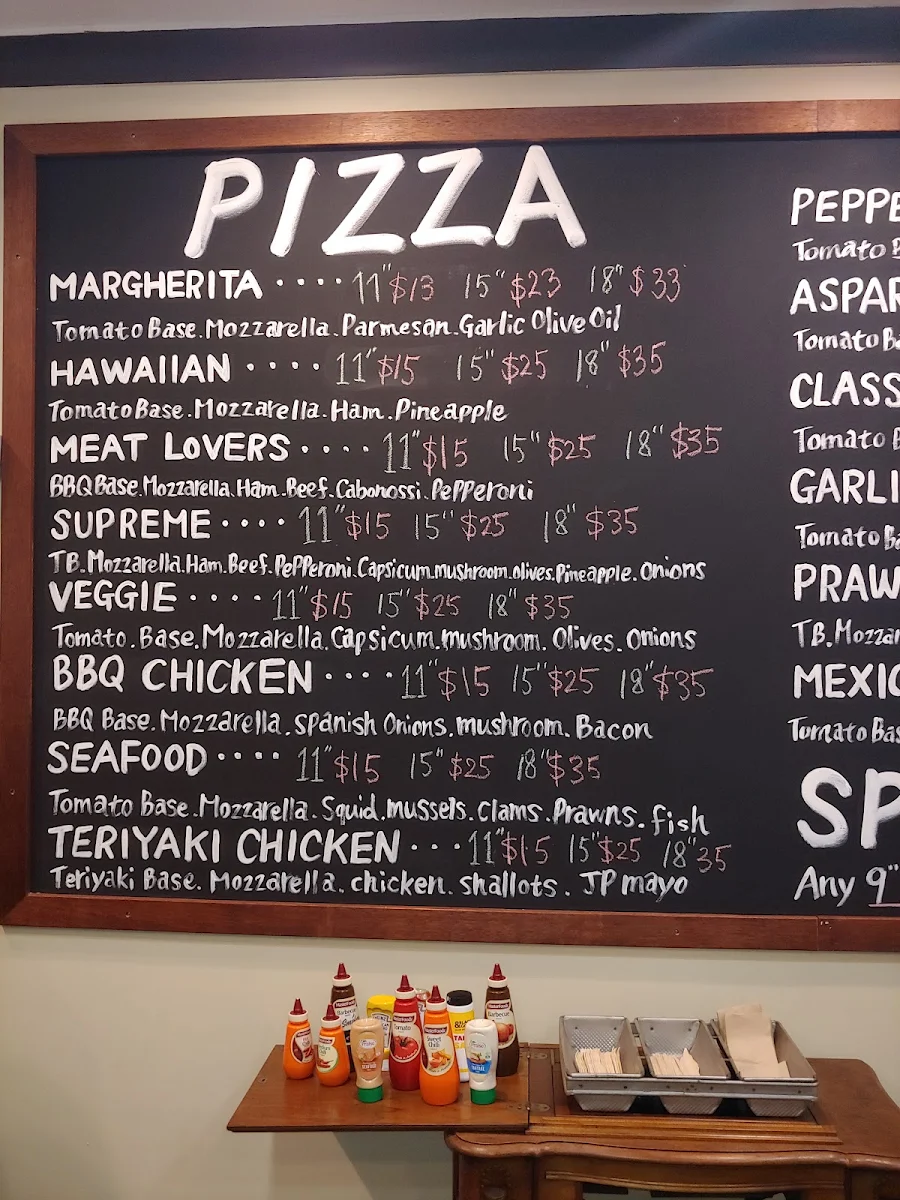 Menu, Pizza Hut Coffs Harbour