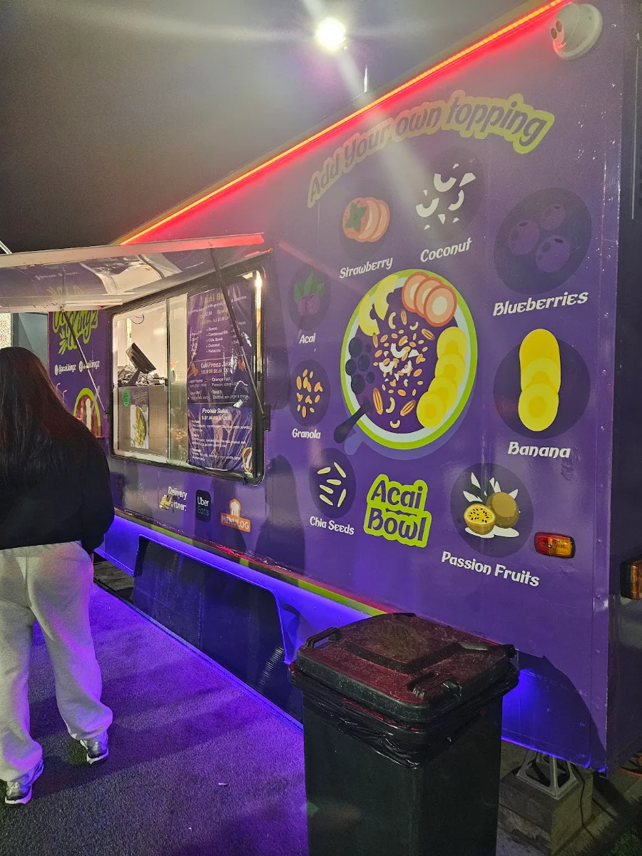 Menu, Acai Kingz