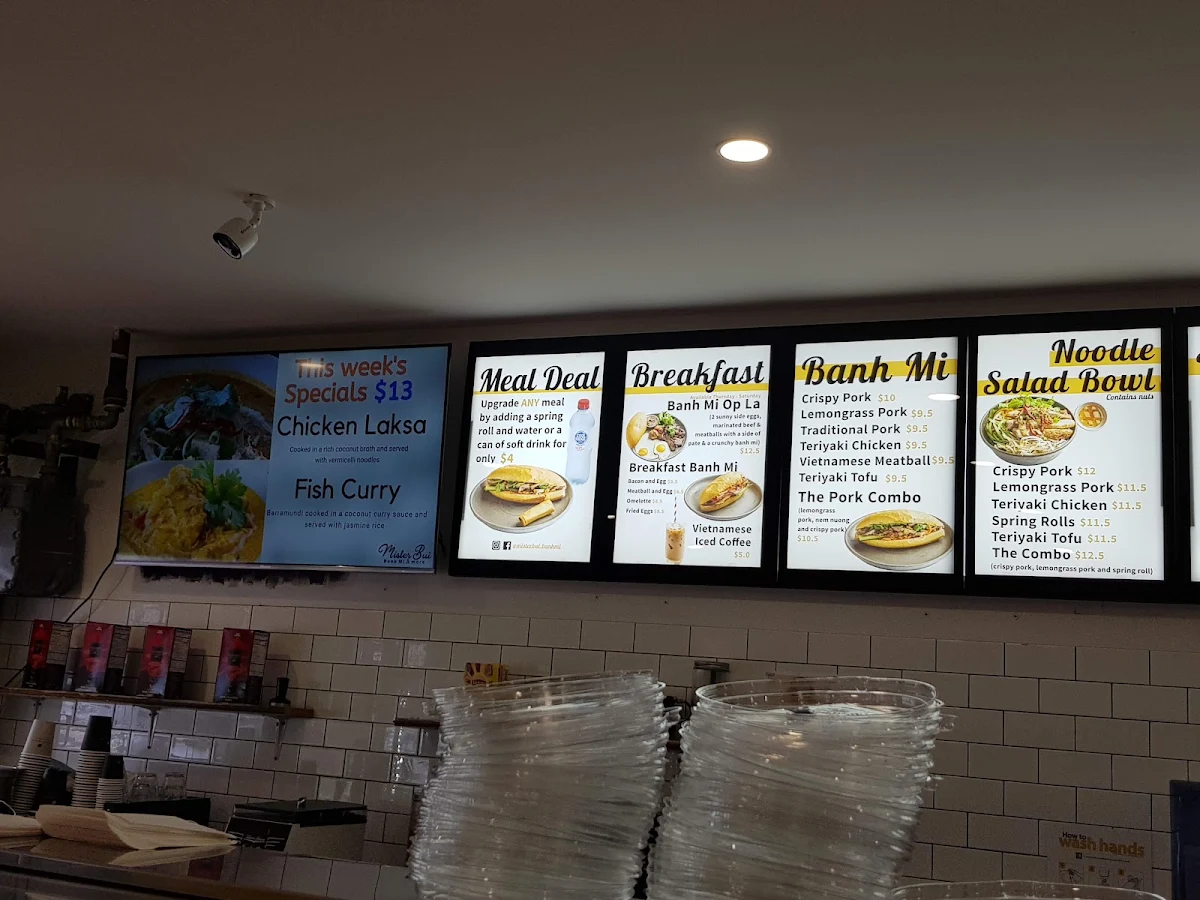 Menu, Mr Bui Banh Mi & more