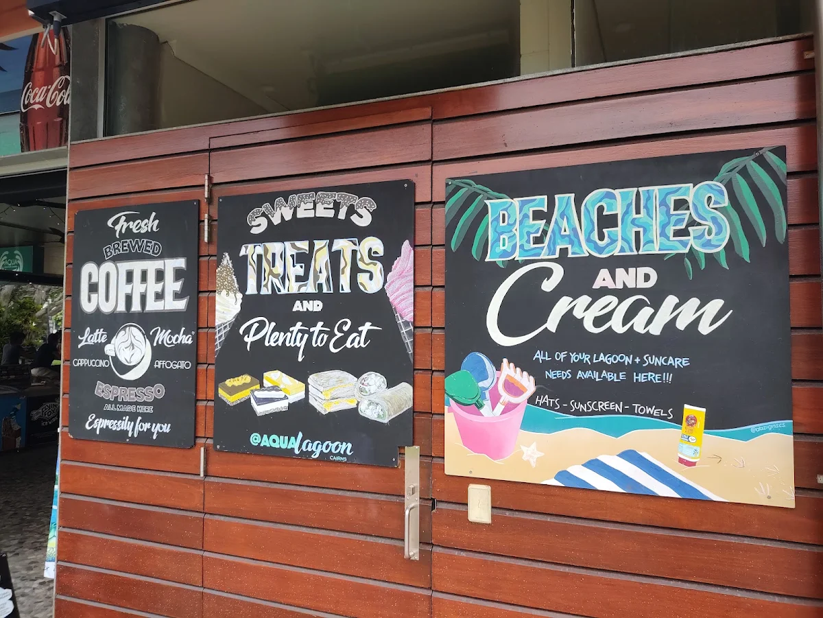 Menu, Aqua Lagoon Cairns