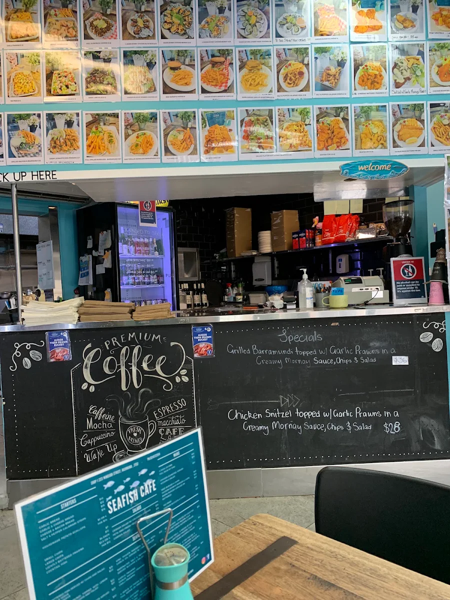 Menu, Sea Fish Cafe