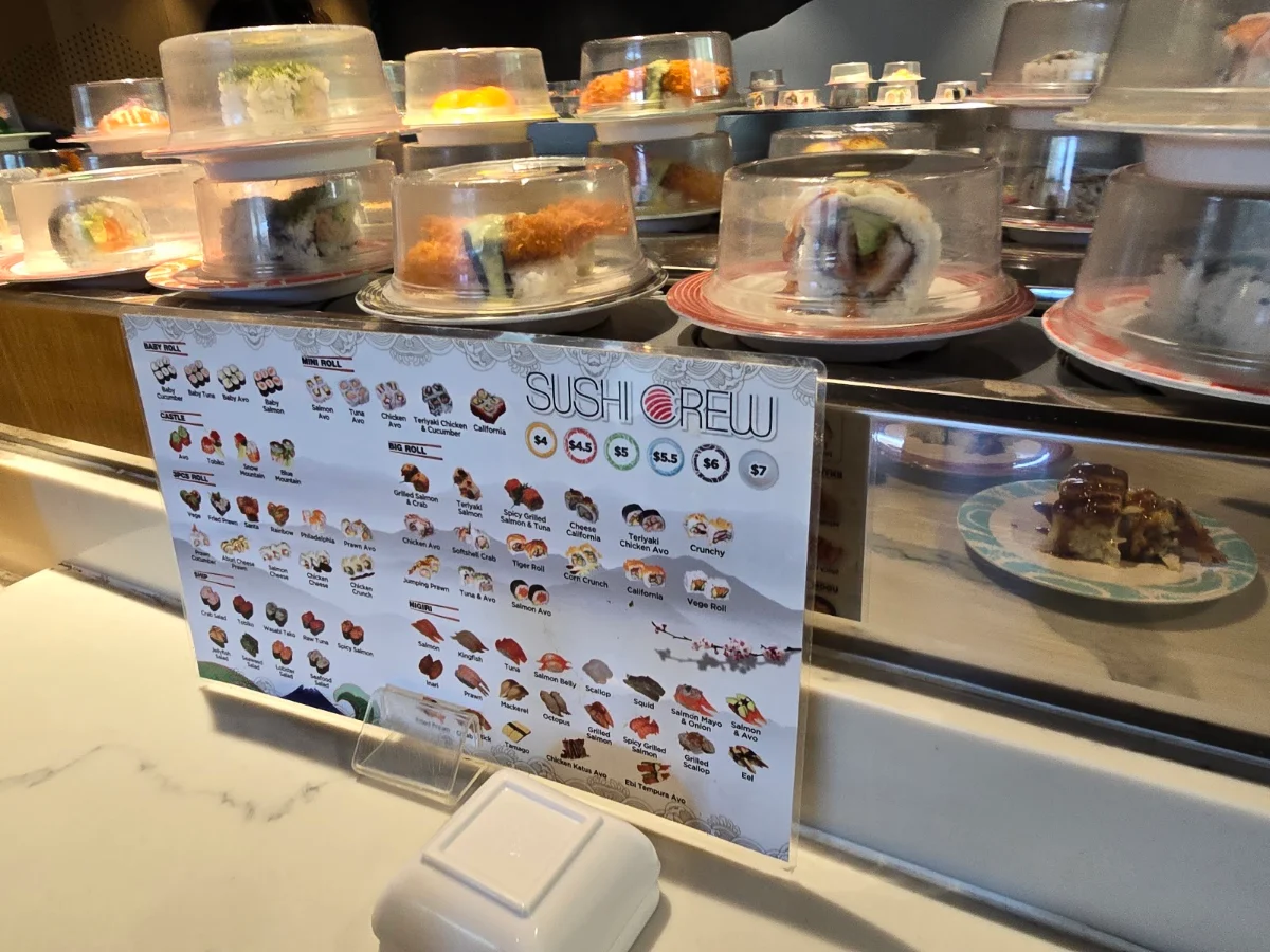 Menu, Sushi Crew Brookvale