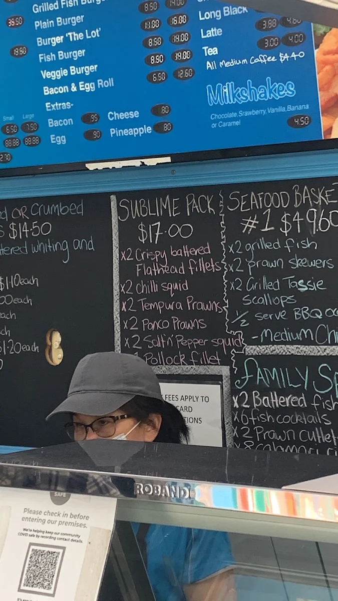 Menu, Legendary Fish & Chips