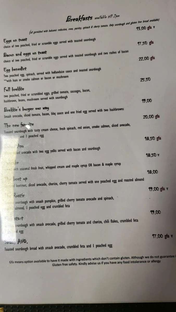 Menu, King & Spoon