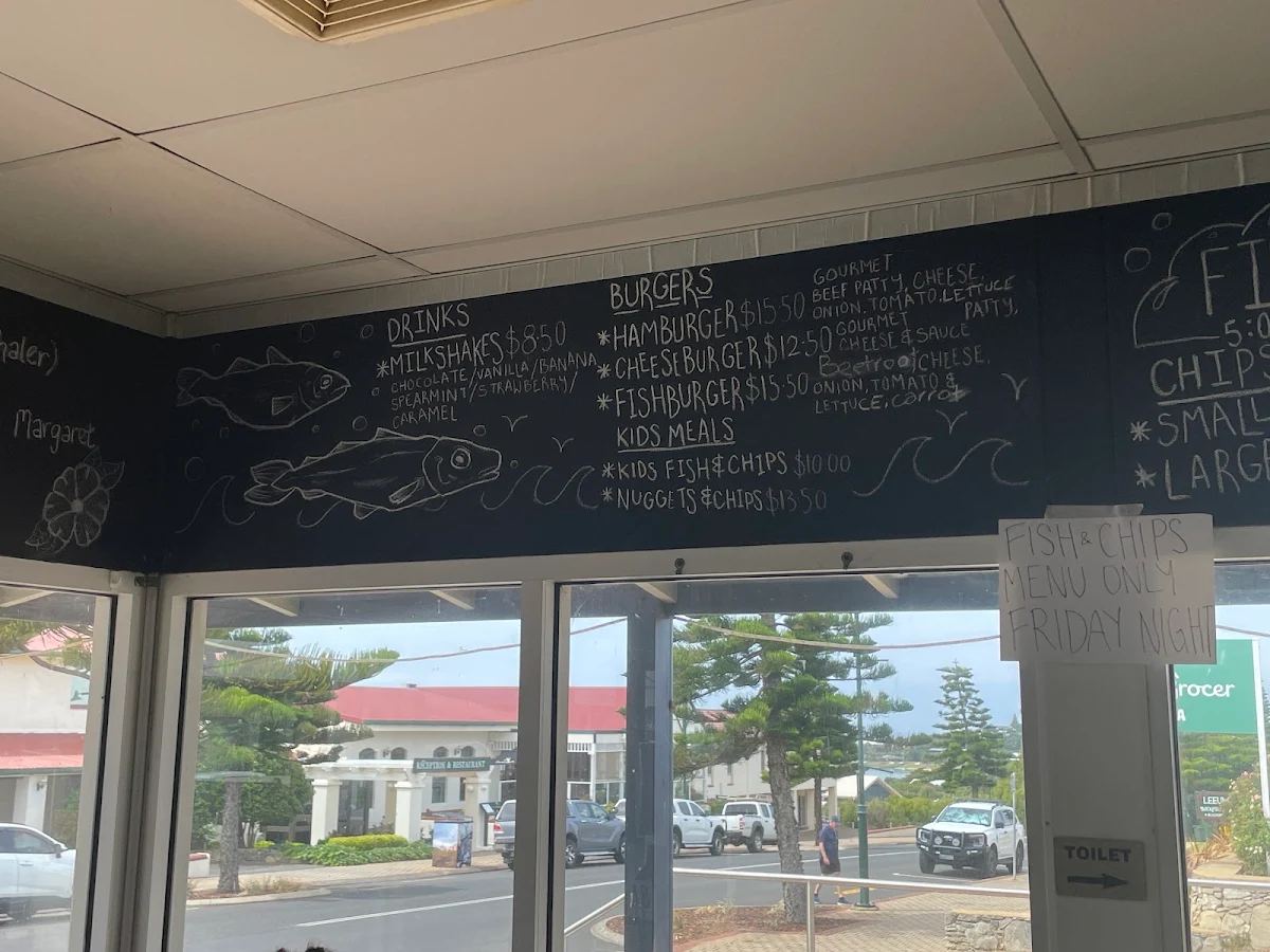 Menu, Deckchair Café
