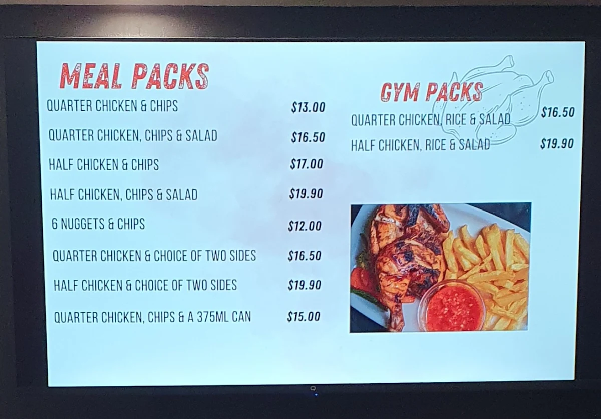 Menu, Chicken Depot