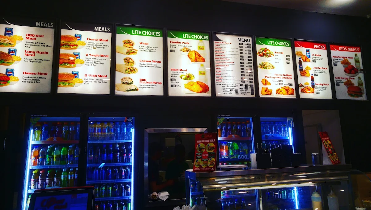 Menu, Ogalo City Sydney