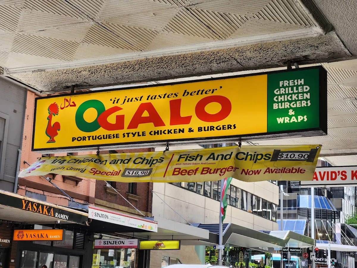 Menu, Ogalo City Sydney