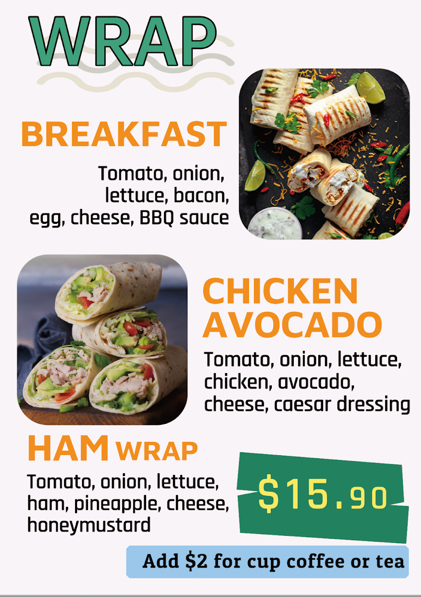 Menu, Chatterbox