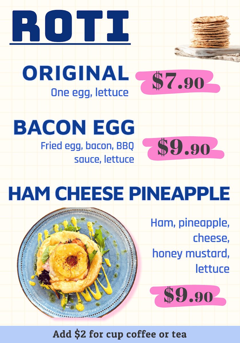 Menu, Chatterbox