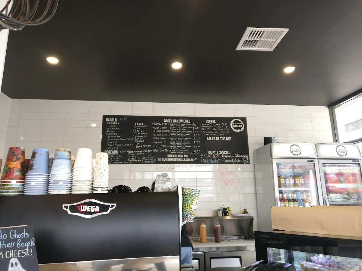 Menu, Black Market Bagels