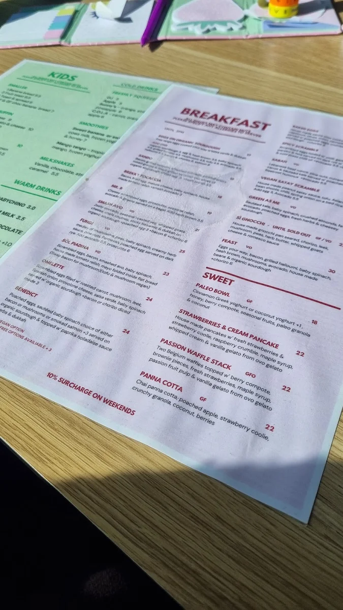 Menu, Clay’s Kitchen