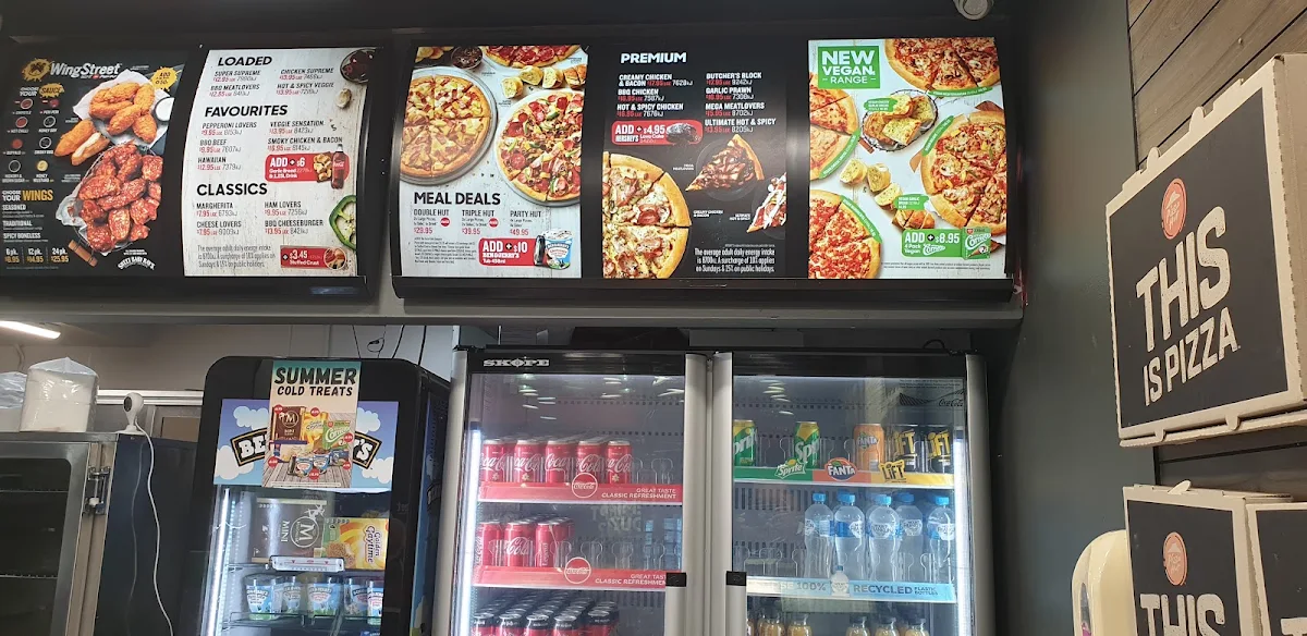 Menu, Pizza Hut Mortdale