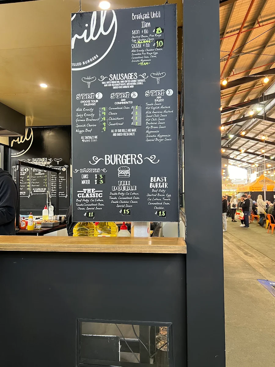 Menu, The Grill