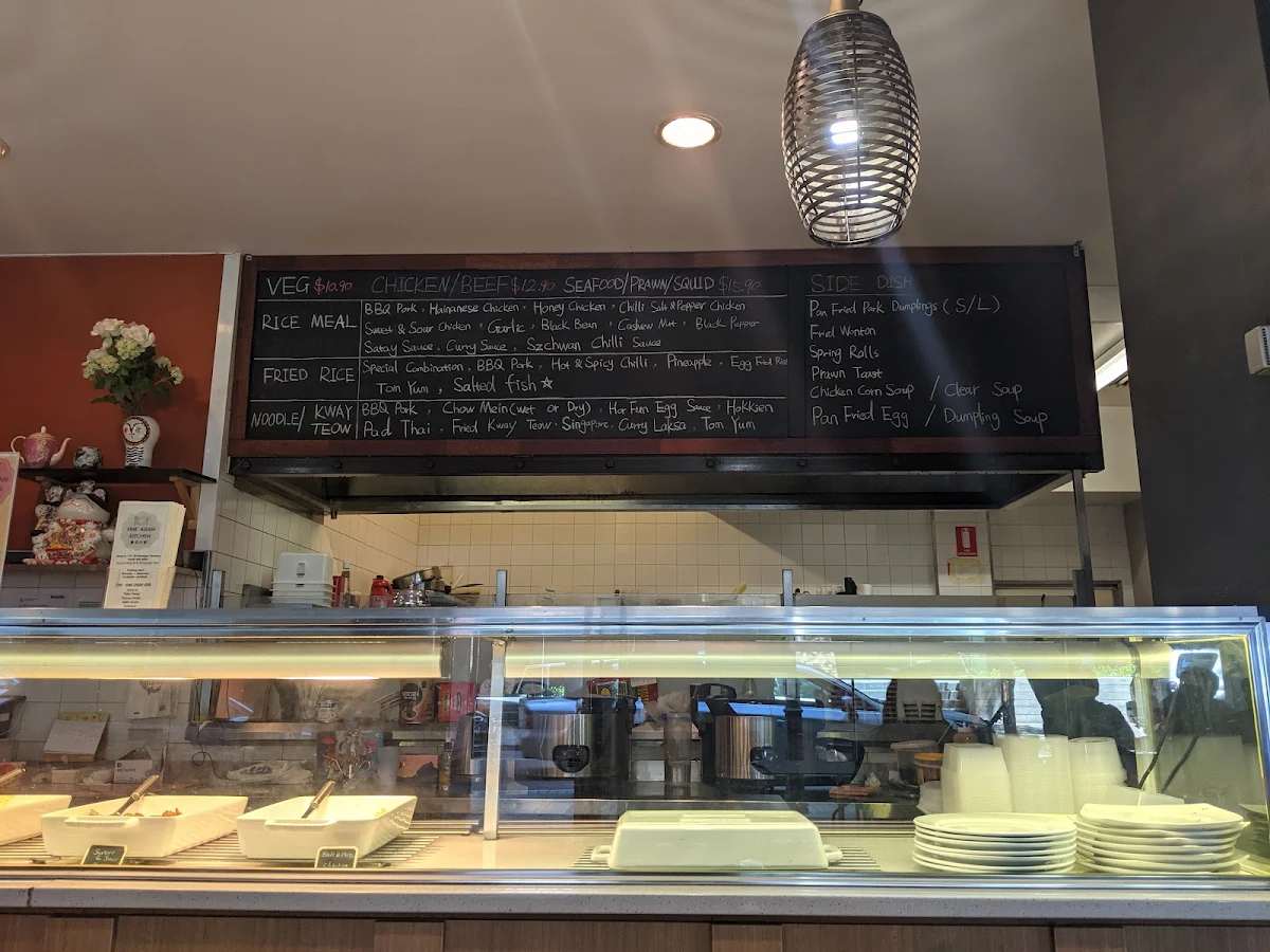 Menu, Fine Asian Kitchen