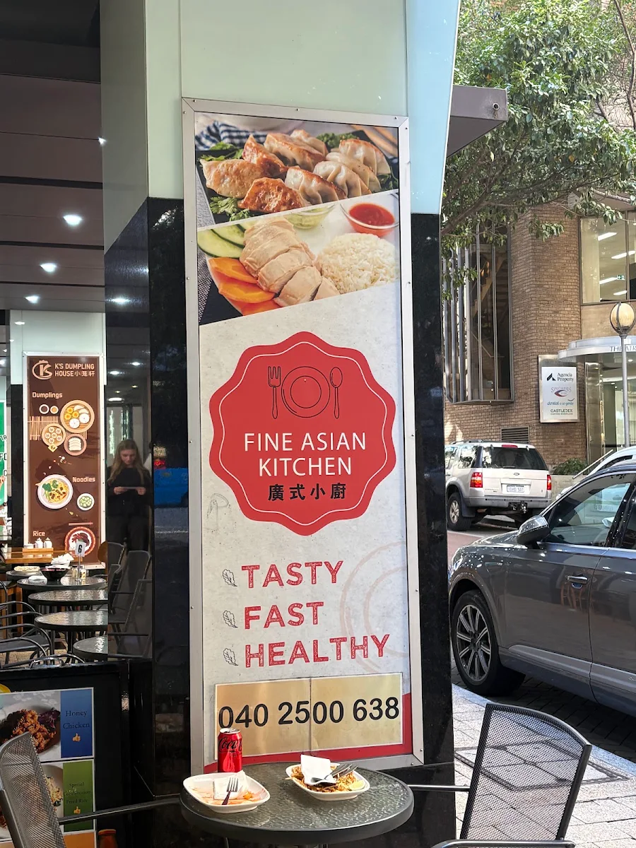 Menu, Fine Asian Kitchen