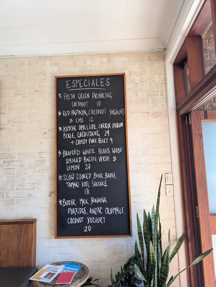 Menu, High Life