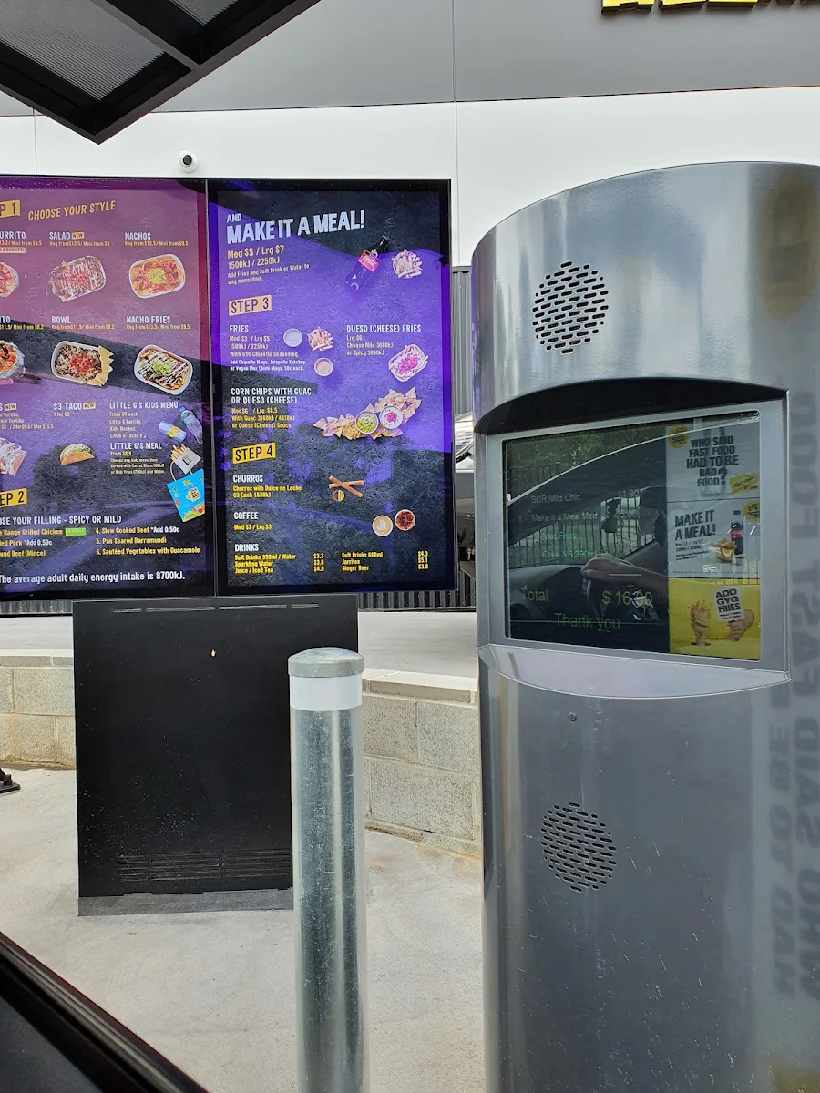 Menu, Guzman y Gomez - Bligh park