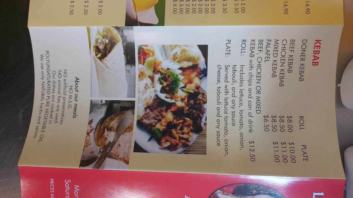 Menu, Lakshmi Indian Takeaway and Kebabs