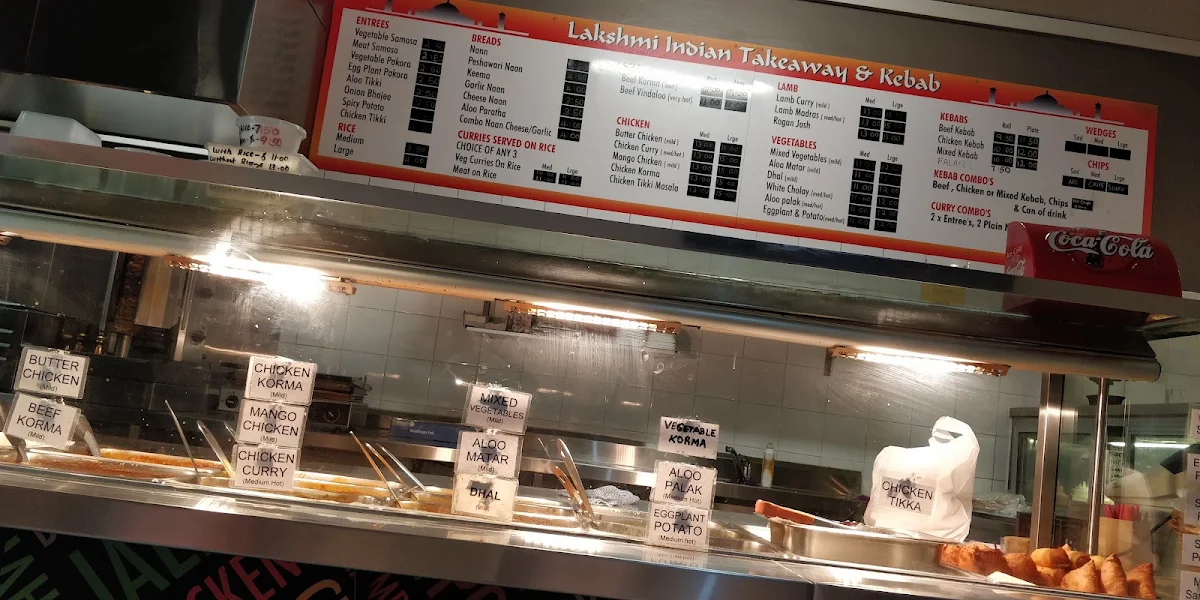 Menu, Lakshmi Indian Takeaway and Kebabs