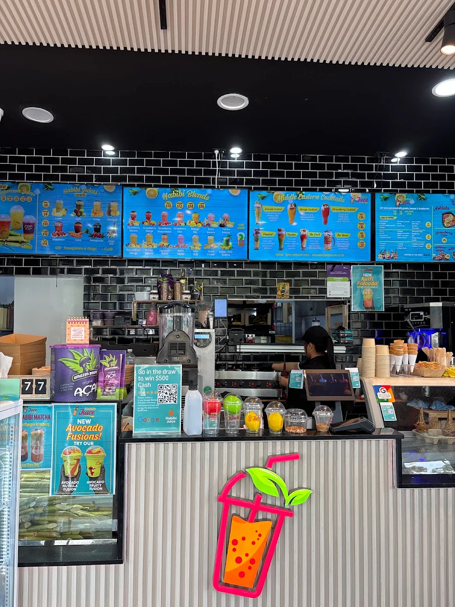 Menu, Habibi Juice