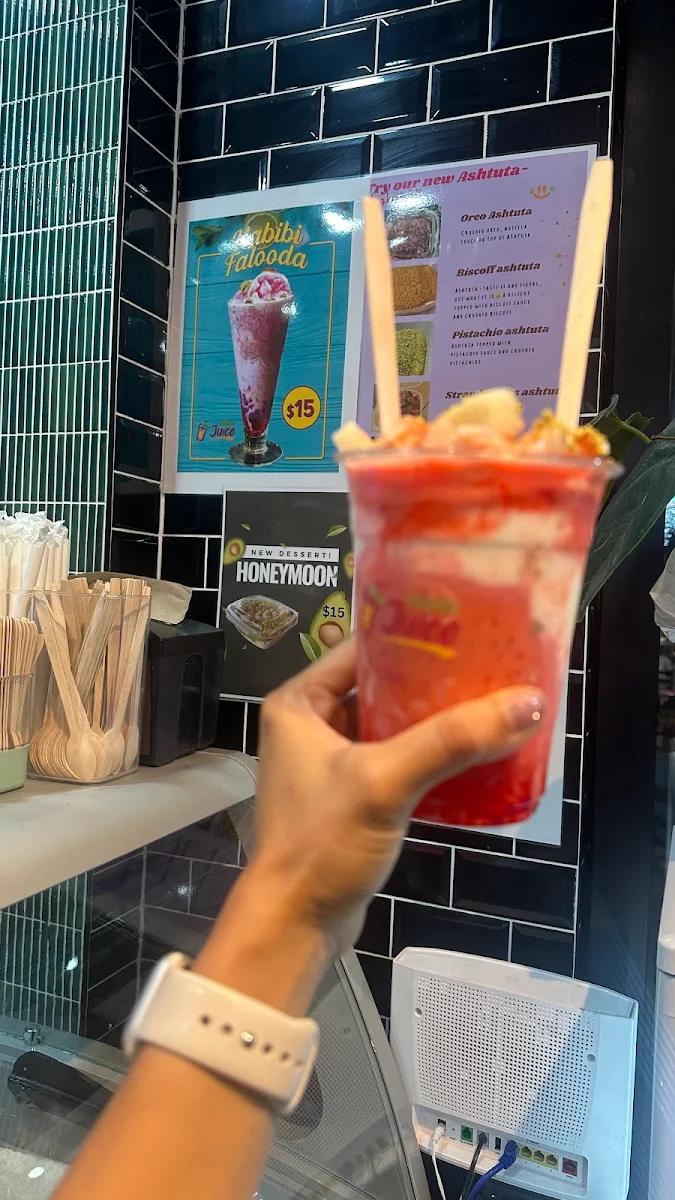 Menu, Habibi Juice