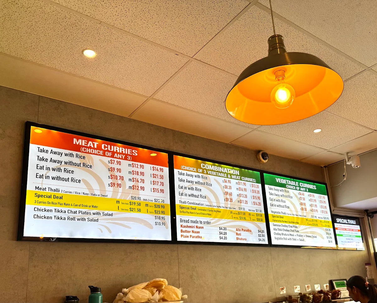 Menu, North Indian Cuisine