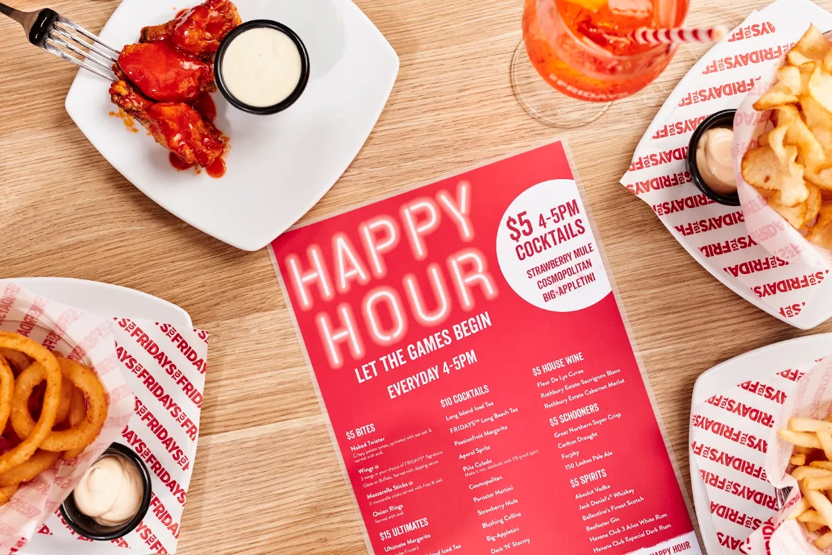 Menu, TGI Fridays