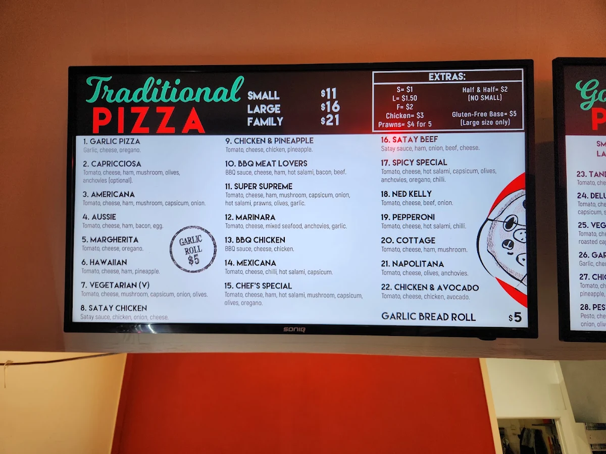 Menu, Little Hub Pizza & Pasta