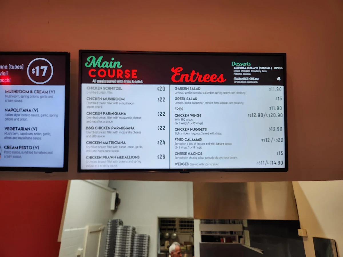Menu, Little Hub Pizza & Pasta