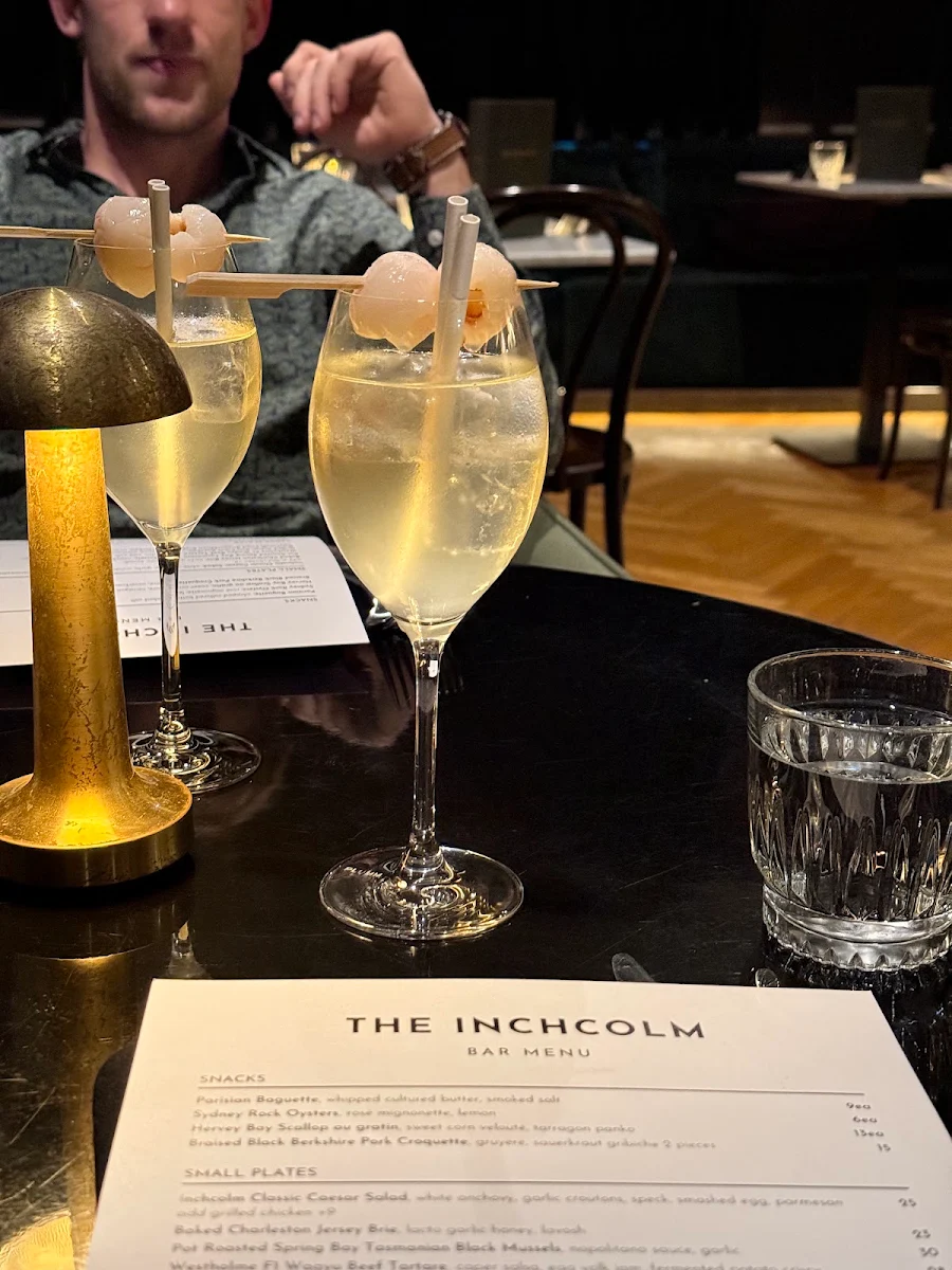 Menu, The Inchcolm Bar