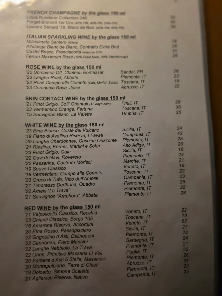 Menu, D.vino Italian Restaurant & Wine Bar I Bistro & Vinoteca