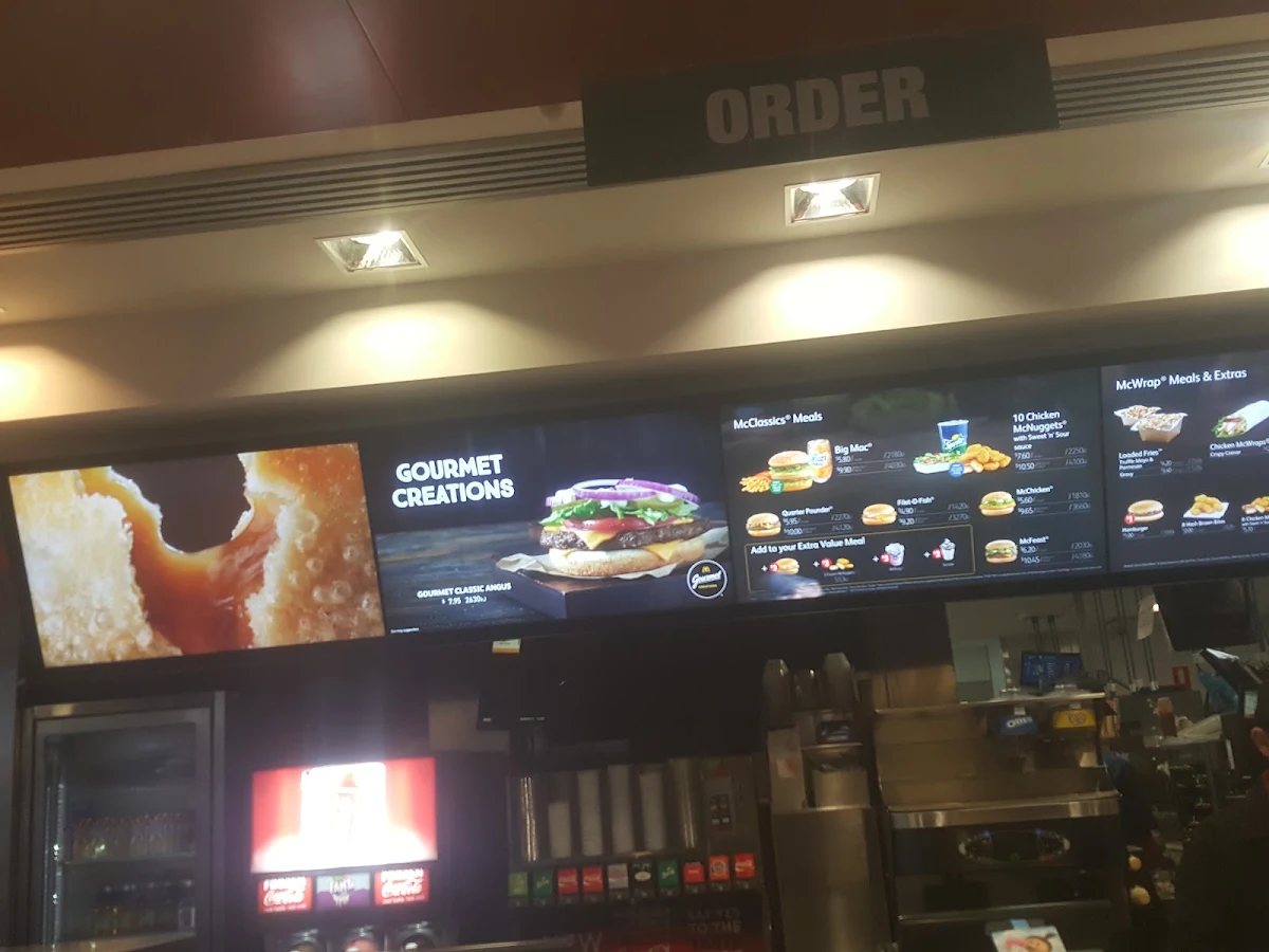 Menu, McDonalds Picton