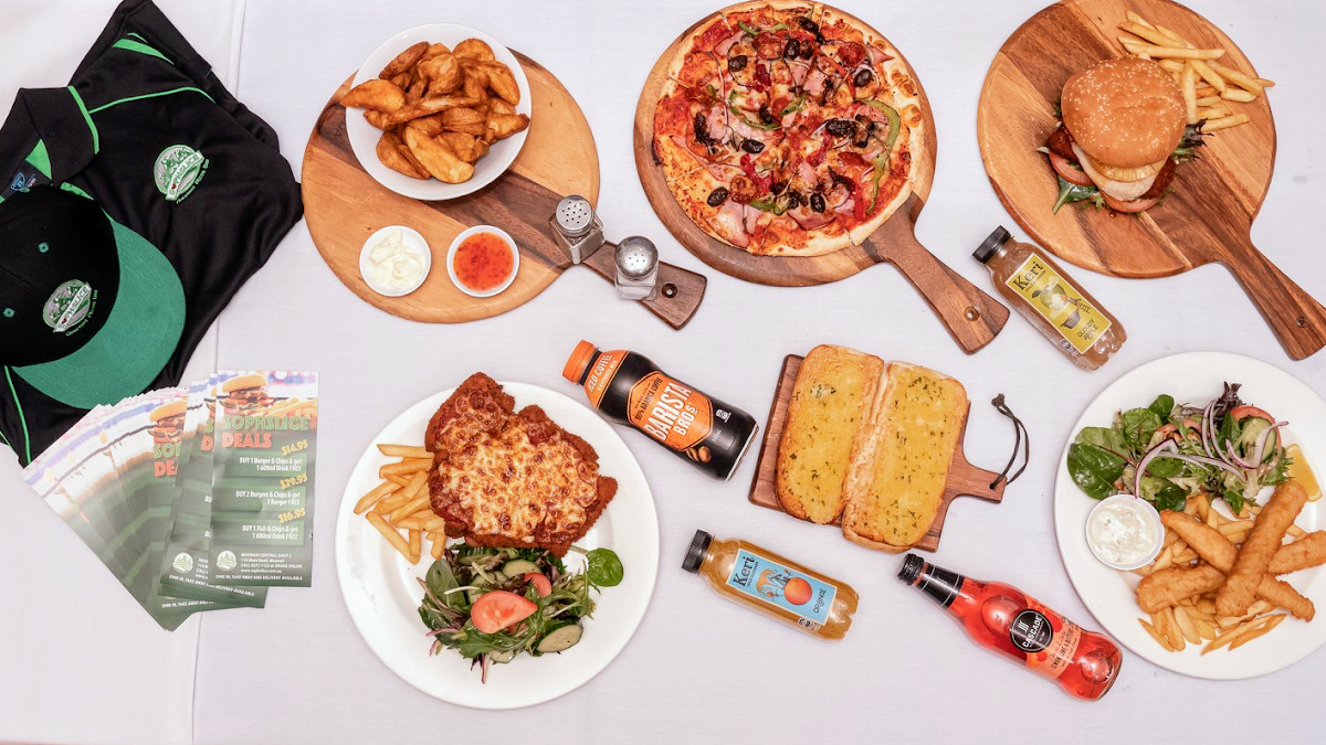 Menu, Soph Slice Gourmet Pizza Bar