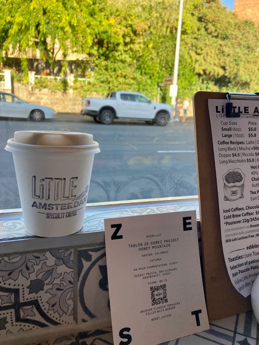 Menu, Little Amsterdam