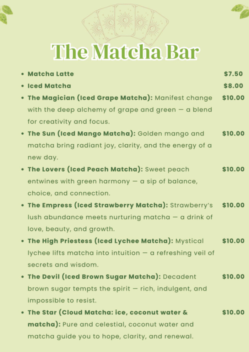Menu, Marvell St Cafe & Bar