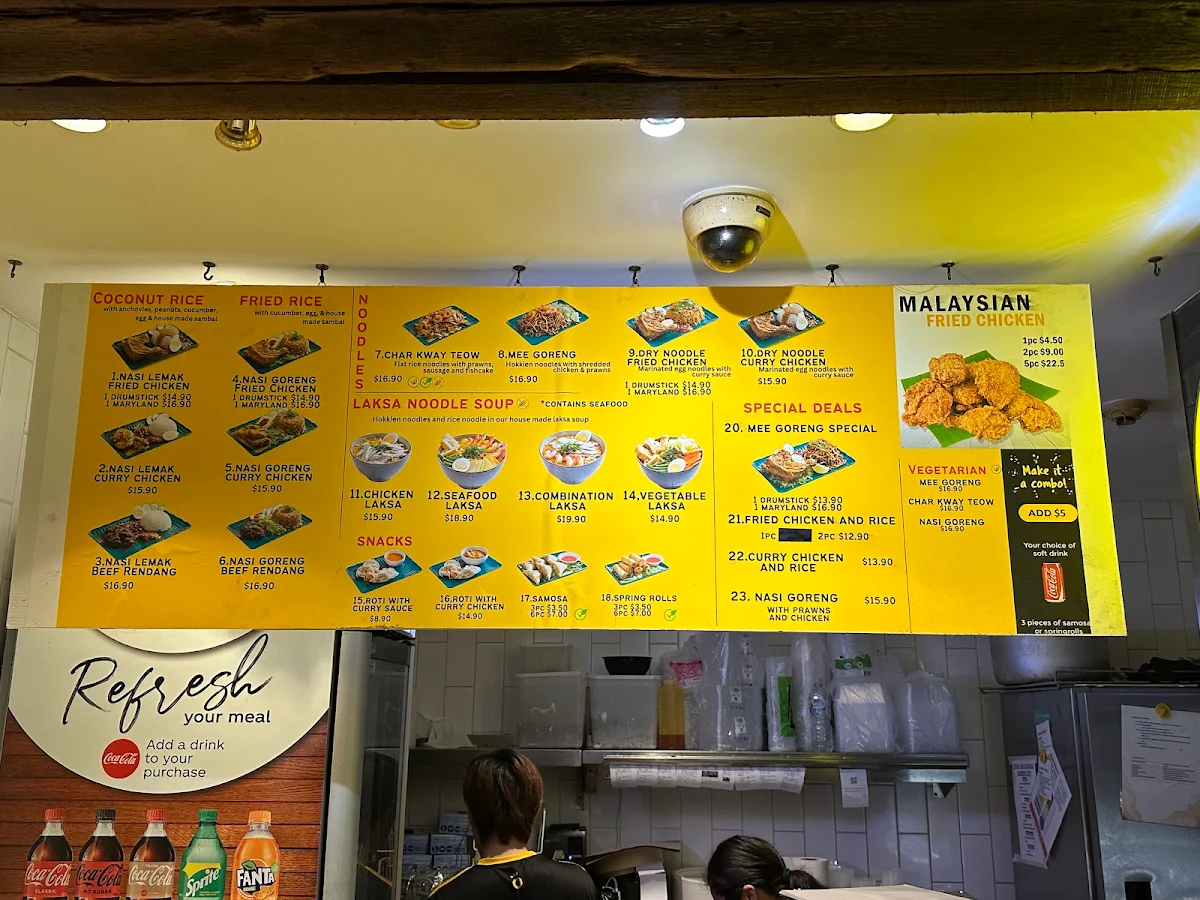 Menu, Lemak 8 Street Westfield Mount Gravatt