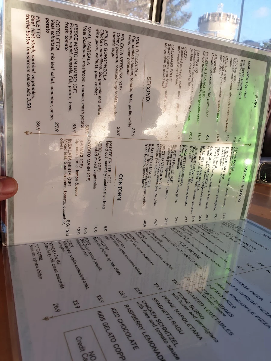 Menu, European Cafe