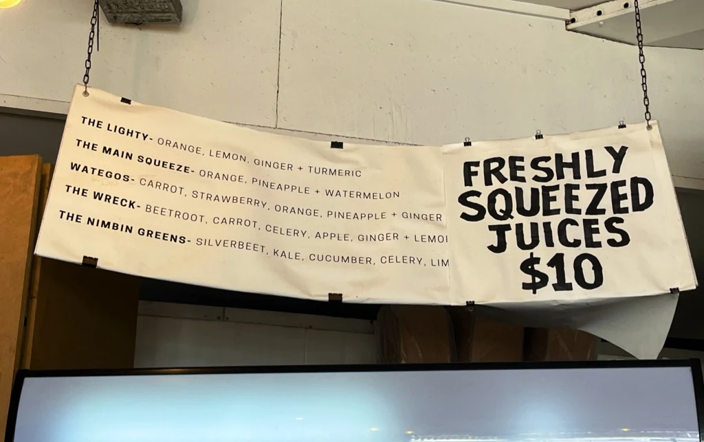 Menu, Papaya