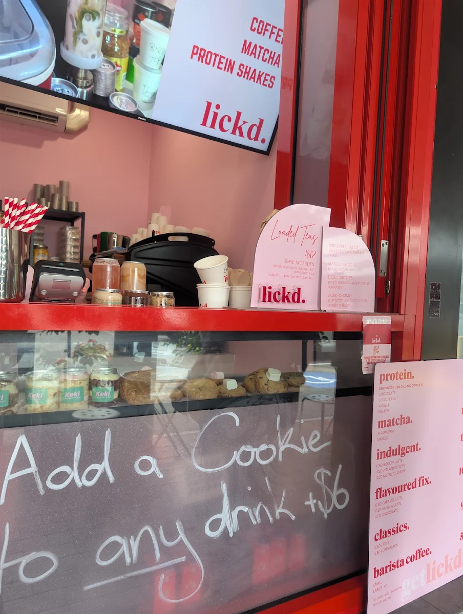 Menu, Lickd.