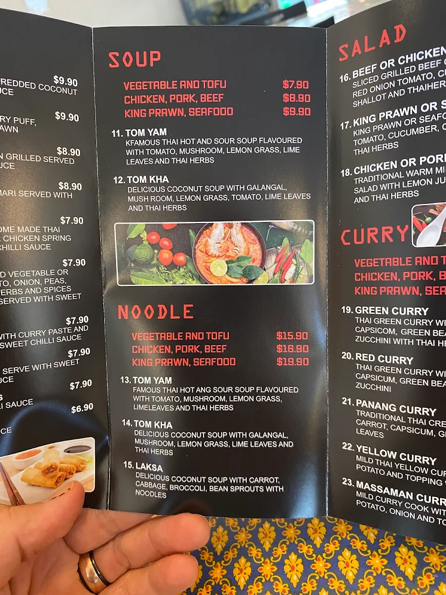 Menu, Kempsey Bangkok Sister