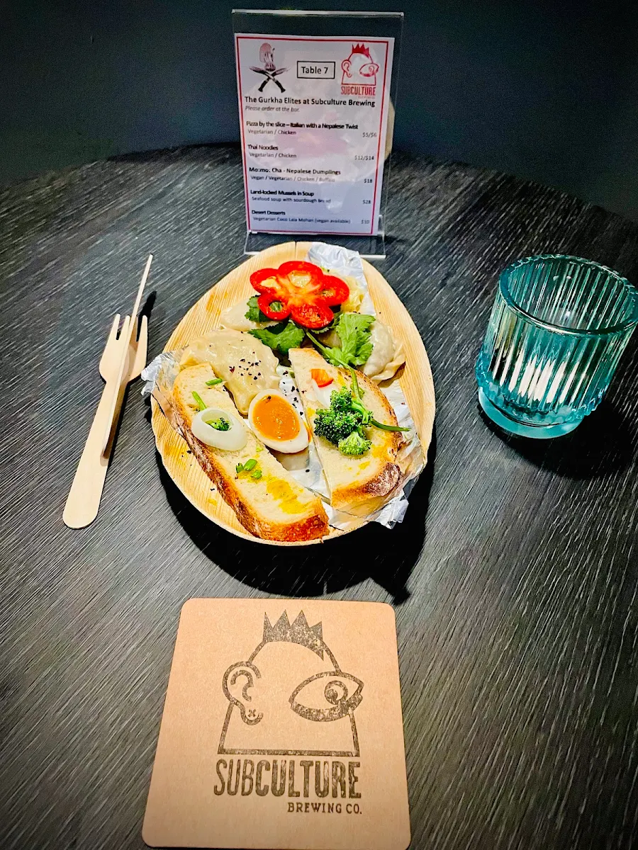 Menu, Subculture Brewing