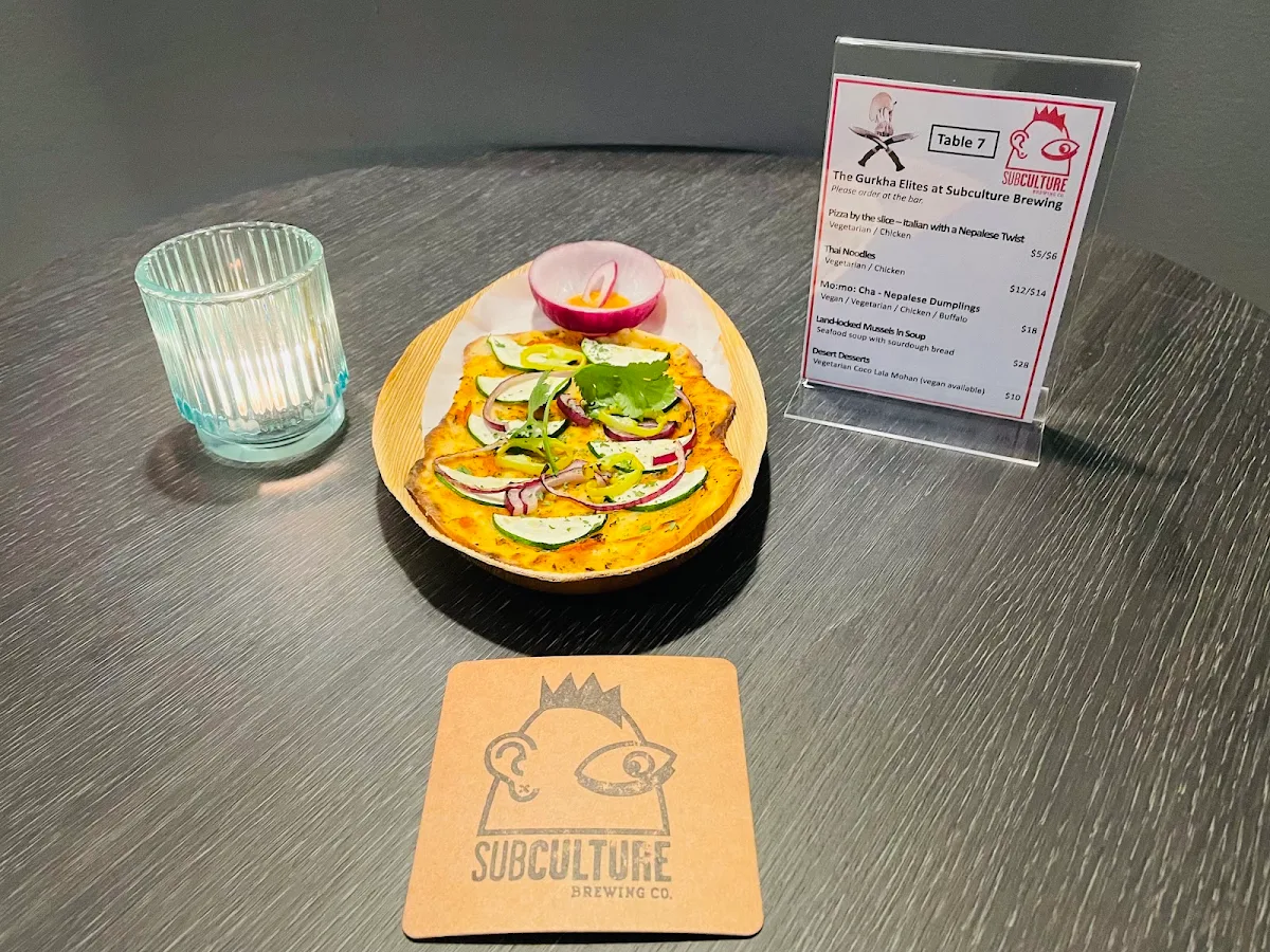 Menu, Subculture Brewing